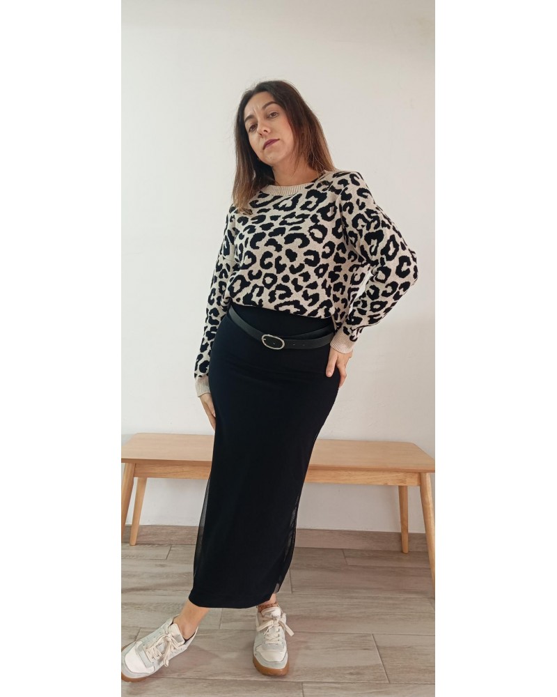 Falda Tania negra